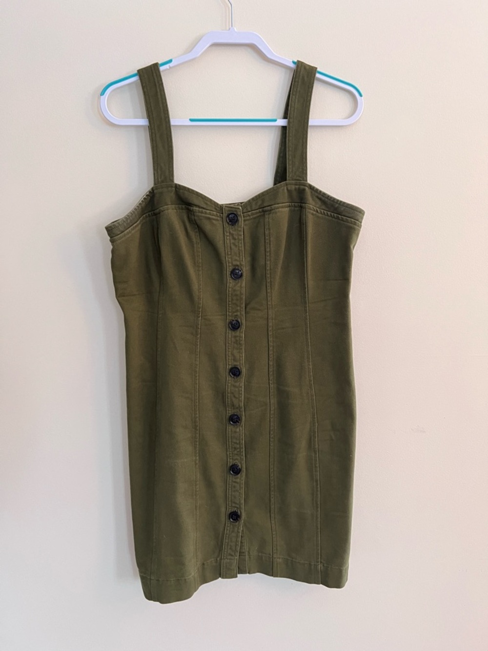Green Button Up Dress